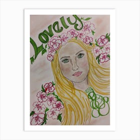 Lovely girl 1 Art Print