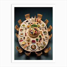 Dinner Table Art Print