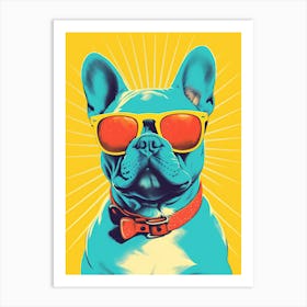 French Bulldog With Sunglasses 2 Art Print