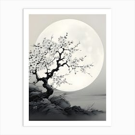 Asian Cherry Blossom Tree 1 Art Print