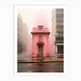 Pink Building 1 Art Print