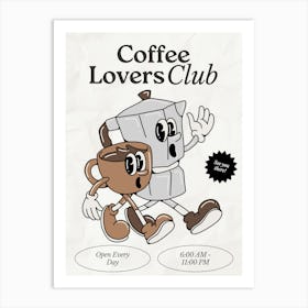 Coffee Club Kitchen | Coffee Lover’s Club | Coffee Bar 9 Art Print