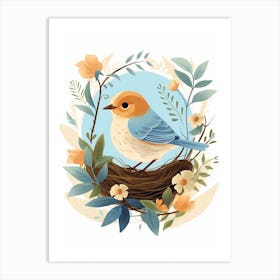 Baby Animal Illustration  Bird 5 Art Print