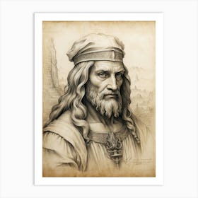 Leonardo Da Vinci 1 Art Print