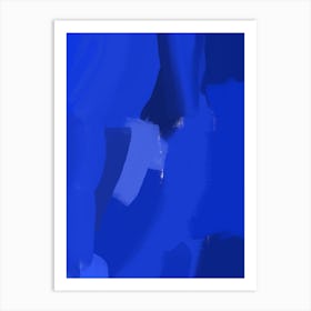 Blue Art 334 Art Print