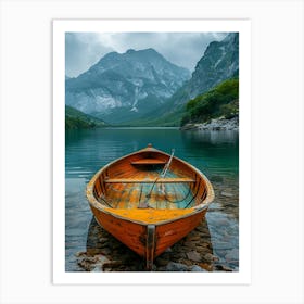 Boat On The Lake Art Print