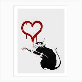 Banksy Mouse Art Print