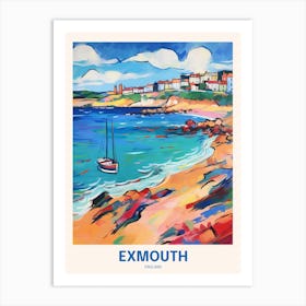 Exmouth England 2 Uk Travel Poster Art Print