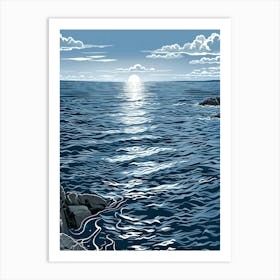 Sunrise Over The Ocean 10 Art Print