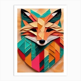 Paper Fox  Art Print