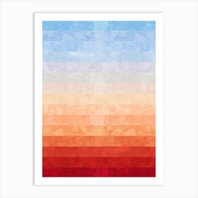 Gradient watercolor 6 Art Print