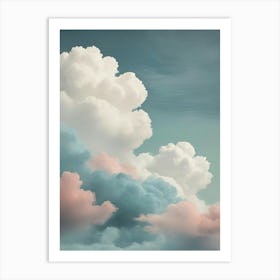 Pastel Clouds In The Sky Art Print