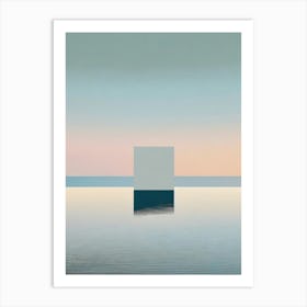 The Square Abstract Minimalist Art Art Print