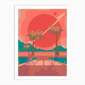 Beach Crosswalk Art Print