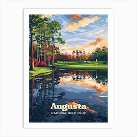 Augusta National Golf Club Tiger Woods Travel Art Art Print