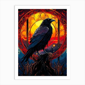 Raven 4 Art Print