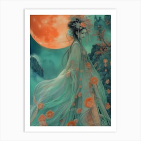 Chinese goddess of the ocean Art Print