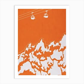 Gondola Lift Art Print