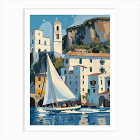 Sailboat On The Water 2 Art Print