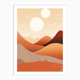 Mars Landscape 1 Art Print