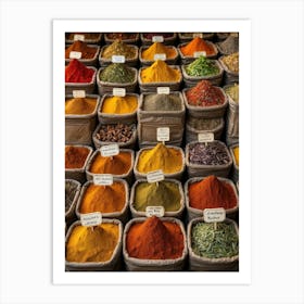 Spices In A Market Photo Art Print