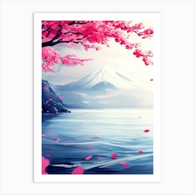 Sakura Blossom Wallpaper Art Print