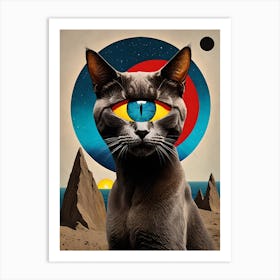 Cosmic Cat Art Print