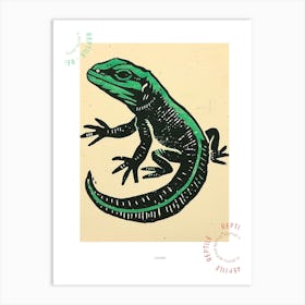 Monsters And Beaded Lizard Bold Block 3 Poster Art Print