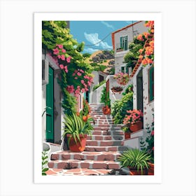 Greece Painting 13 Art Print