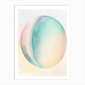 Uranus Gouache Space Art Print