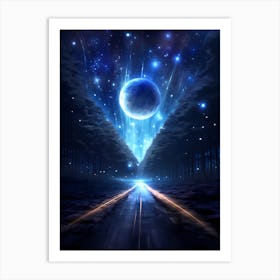 Road To The Moon Art Print