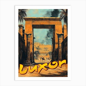 Vintage Luxor - Timeless Egyptian Elegance Poster Art Print