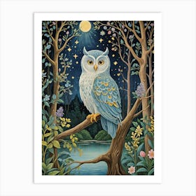 Owl In The Night Art Print