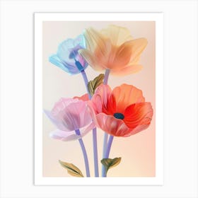 Dreamy Inflatable Flowers Poppy 3 Art Print