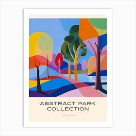 Abstract Park Collection Poster Hyde Park Sydney Australia 1 Art Print