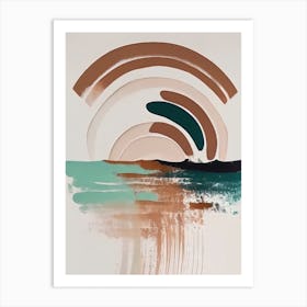 - Abstract Minimal Boho Beach 6 Art Print