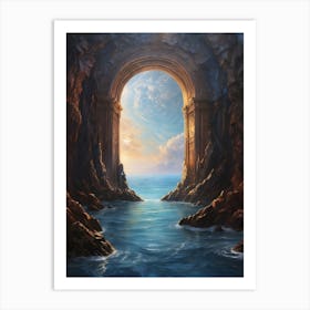 Archway To The Ocean Art Print