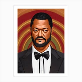 Laurence Fishburne Illustration Movies Art Print