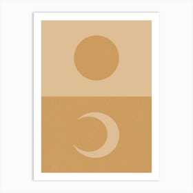 Sun Moon Print 3 Art Print