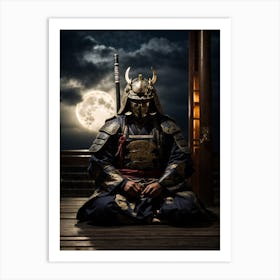 Samurai Night Art Print