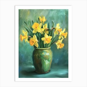 Daffodils In A Vase Art Print