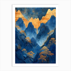 Asian Mountains 3 Art Print