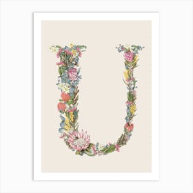 U Oat Alphabet Letter Art Print