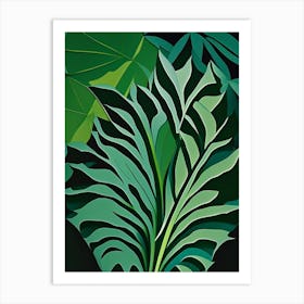 Valerian Leaf Vibrant Inspired 5 Art Print
