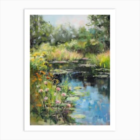  Floral Garden Fairy Pond 3 Art Print