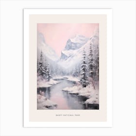 Dreamy Winter National Park Poster  Banff National Park Canada 3 Art Print