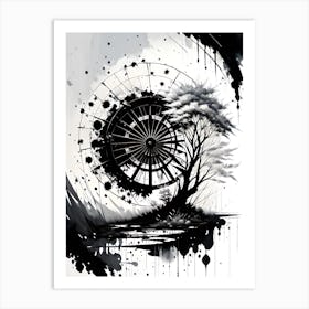 Black And White Painting 11 Art Print