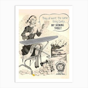 Letters To Mrs Santa Claus Art Print