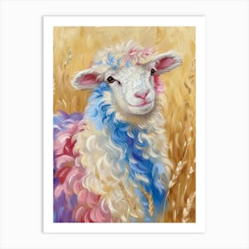 Sheep In The Field Art Print