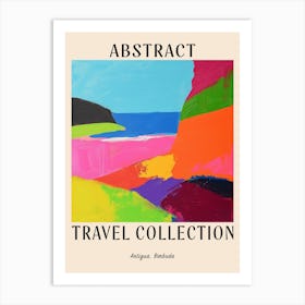 Abstract Travel Collection Poster Antigua Barbuda 7 Art Print